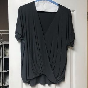 Double Zero Tops - Double Zero Gray Twist Top-worn once & dry cleaned Double Zero Tops - Double Zero Gray Twist Top-worn once & dry cleaned